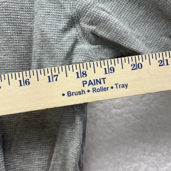 Polo Ralph Lauren Shirt Mens Large Gray Thermal Waffle Knit Long Sleeve Golf Fit - Picture 7 of 11